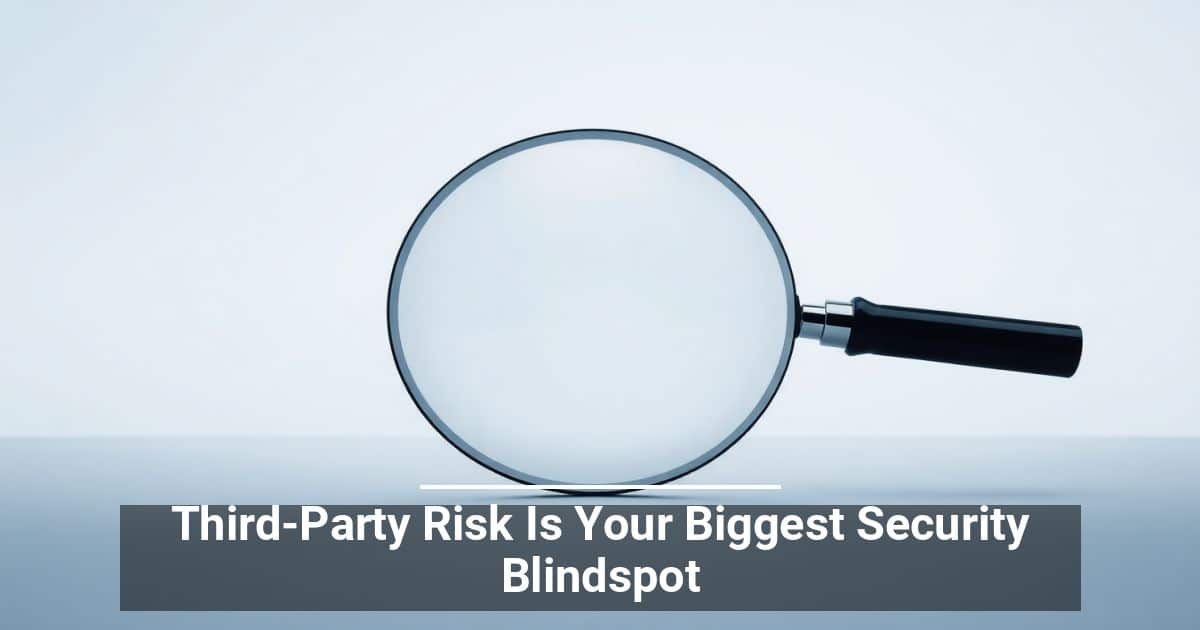 Third-Party Risk Is Your Biggest Security Blindspot