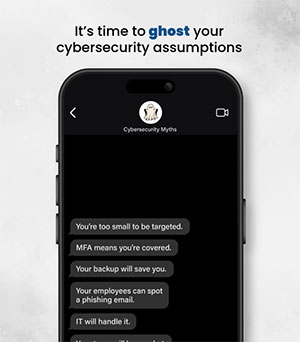 Business leader reviewing common cybersecurity myths and assumptions