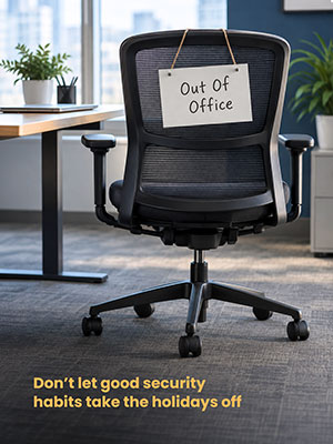 Employee checking a delivery notice on a phone before clicking a link